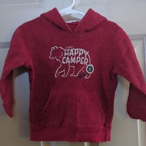 Jumping Beans 2T Happy Camper Kids Hoodie - Red